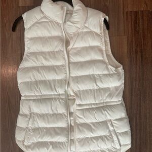 Fabletics Women's White Puffer Vest